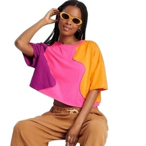 Crop Top 3 Color Blend